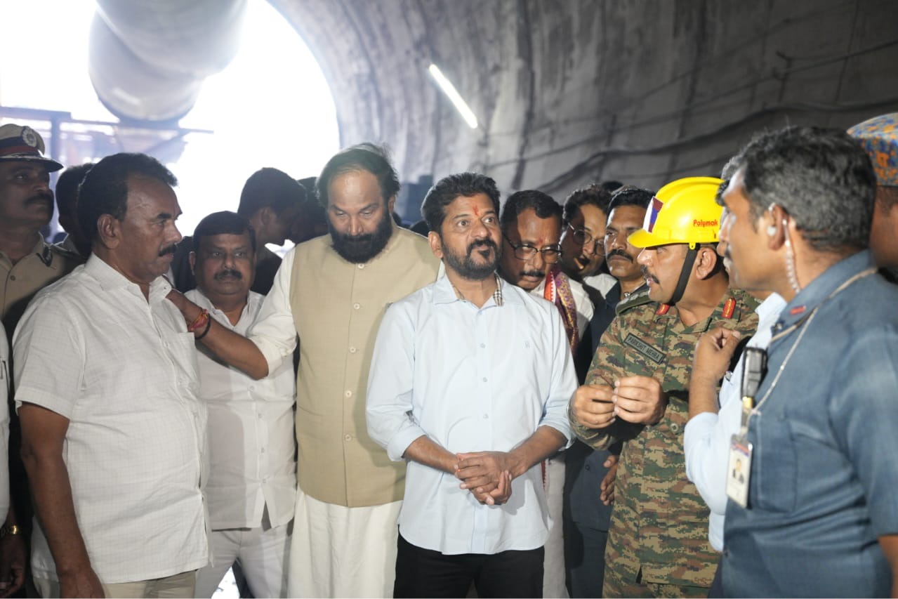 SLBC tunnel collapse: SLBC tunnel collapse: Telangana CM says no conclusion..