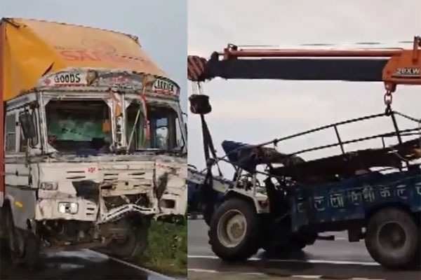 8 Pilgrims Dead 43 Injured As Container Truck Hits Tractor Trolley In Uttar Pradesh