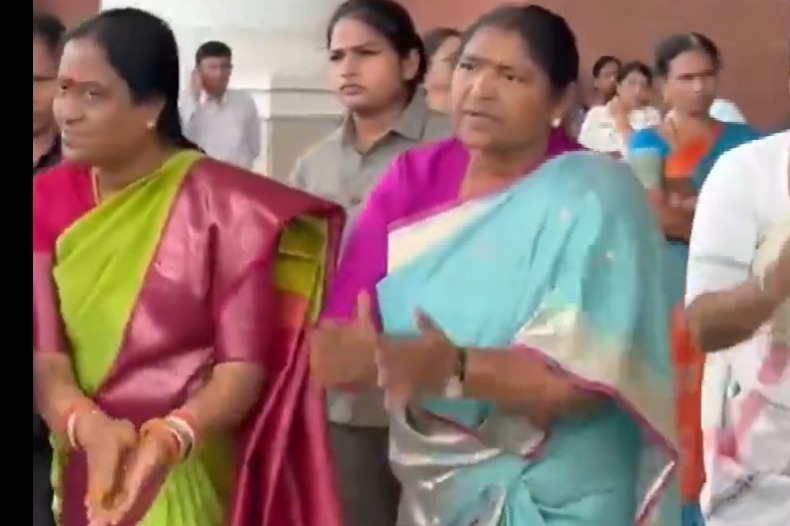 Konda Surekha and Seethakka Celebrate Bathukamma with Employees