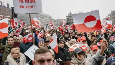 Greenlanders Massive Protest Against Trumps Acquisition Plans
