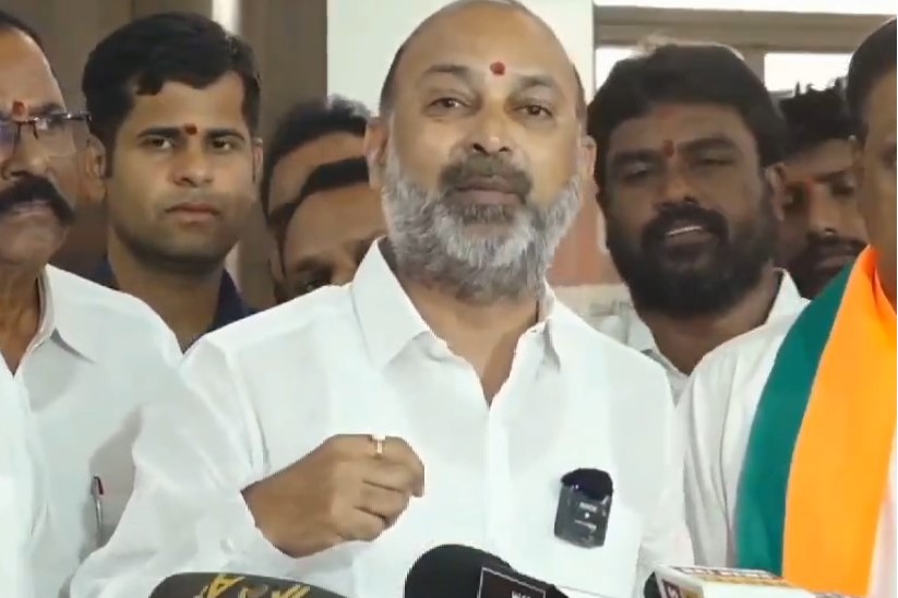 Bandi Sanjay Condemns Attack on Kamareddy MLA Residence