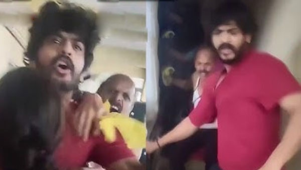 డెలివరీ బాయ్ పై 'రాజు వెడ్స్ రాంబాయి' హీరో దాడికి యత్నం.. వీడియో వైరల్