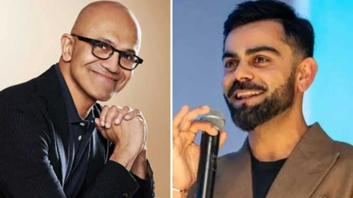 విరాట్ కోహ్లీకి మైక్రోసాఫ్ట్ సీఈవో సత్య నాదెళ్ల అభినందనలు