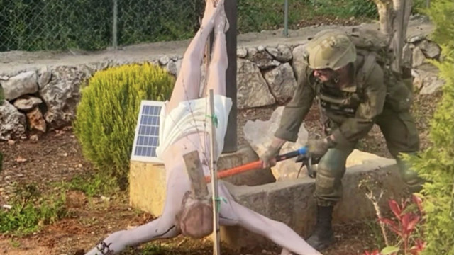 లెబనాన్‌లో క్రీస్తు విగ్రహాన్ని ధ్వంసం చేసిన ఇజ్రాయెల్ సైనికుడు... దిగ్భ్రాంతి వ్యక్తం చేసిన నెతన్యాహు