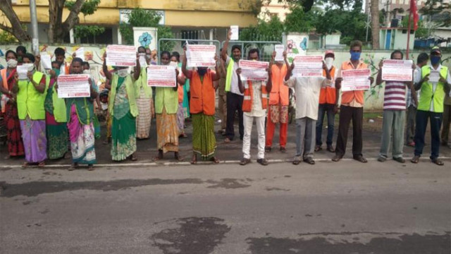 ఏపీలో మున్సిపల్ కార్మికుల సమ్మె.. నిలిచిపోనున్న పారిశుద్ధ్య సేవలు