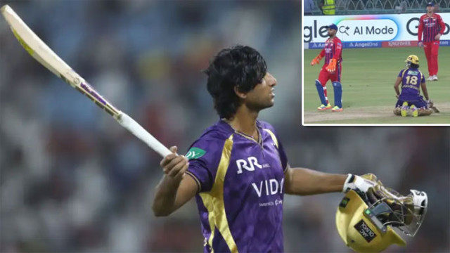 వివాదాస్పద ఔట్‌పై ఆగ్రహం.. కేకేఆర్ బ్యాటర్‌ రఘువంశీకి భారీ జరిమానా!