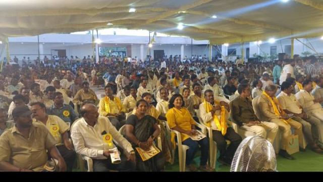 టీడీపీ మే డే వేడుకలు: కార్మికులకు వరాలు.. గత ప్రభుత్వంపై నేతల ఫైర్