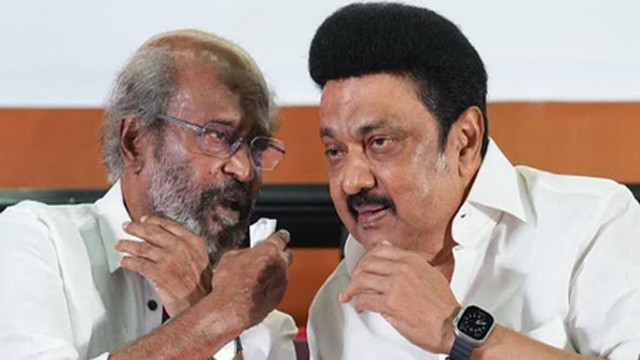 స్టాలిన్‌తో రజనీకాంత్ భేటీ.. ఓటమి వేళ సంఘీభావం