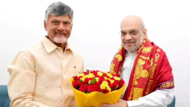 అమిత్ షాతో భేటీ అయిన చంద్రబాబు