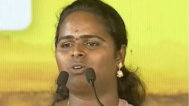 స్వాతంత్ర్యం వచ్చాక ఇదే తొలిసారి: కూటమి ప్రభుత్వంపై  మహానాడులో  ట్రాన్స్‌జెండర్ వర్షిణి ప్రశంసలు
