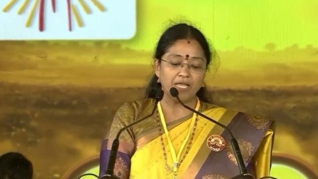 తెలంగాణకు చంద్రబాబు లాంటి నాయకుడి దిశానిర్దేశం అవసరం: మహానాడులో జ్యోత్స్న