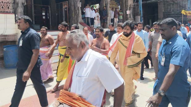ప్రతి ఏటా లాగే.. ఈసారి కూడా దీక్ష చేపట్టిన పవన్