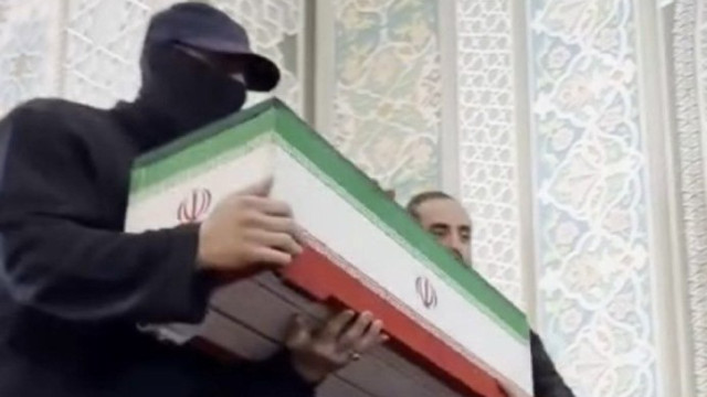 Mohammad Javad Khamenei identified as the masked person at Ali Khamenei funeral