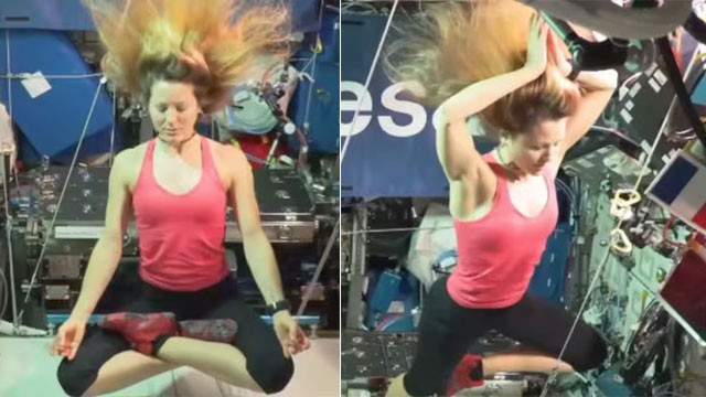 Astronaut Yoga at the Space Station Netizens Impressed Here is the Video