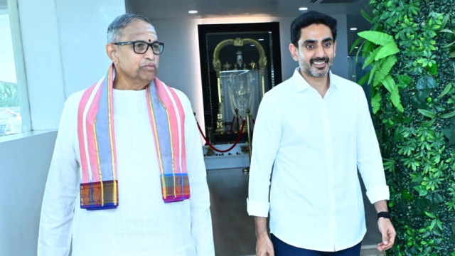 Chaganti Koteswara Rao says moral values lead to complete educational development in meeting with Nara Lokesh