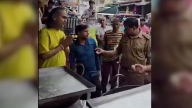 Sweet shop owner refuses to eat his own sweets during food safety inspection