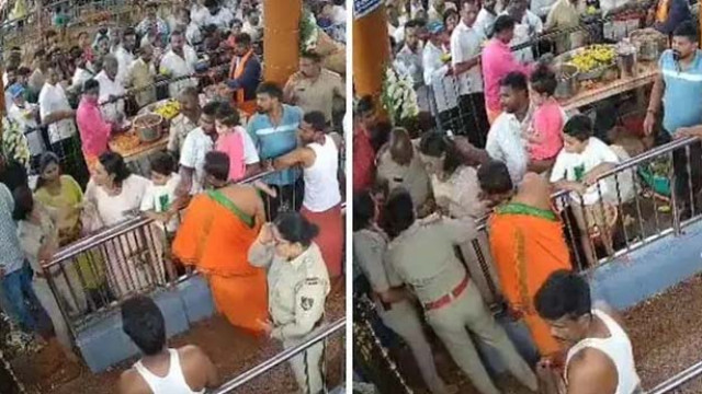 MLA daughter slaps police officer viral video father apologizes