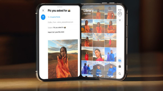 iPhone Duo feature allows replacing display layer if crease appears