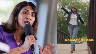 Deepika Damarla Andhra origin woman in Canada Mayor race campaigns with Bollywood song