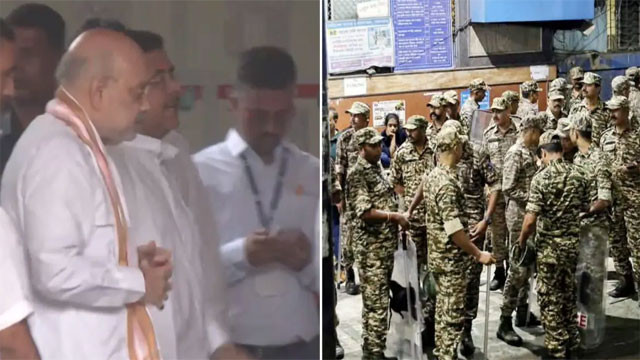 Kolkata stampede incident Amit Shah visits victims seven arrested