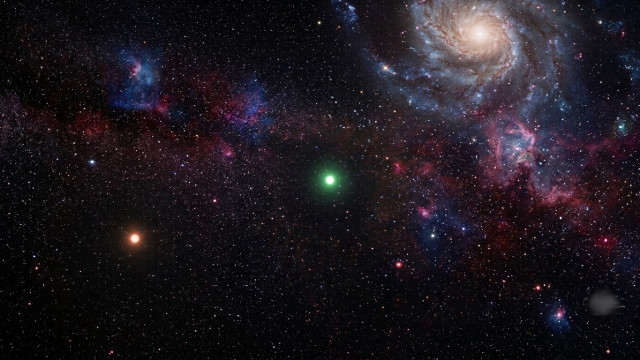 The star that appears green to the human eye how is it possible