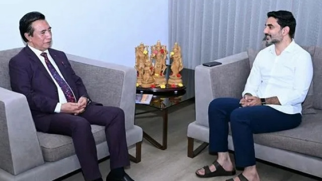 Nara Lokesh meets Mizoram CM