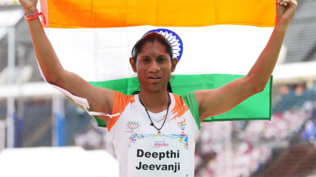 Deepthi Jeevanji wins gold with record timing at Asian Para Games