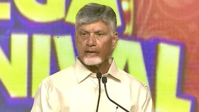 Chandrababu Naidu says technology brings tension and spirituality brings peace