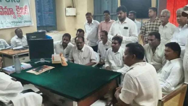 Polavaram residents demand officials to stop local body elections
