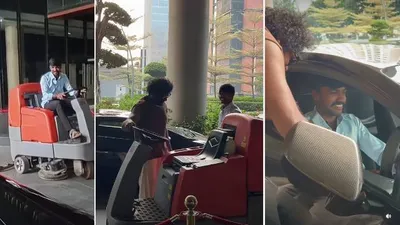 Gym cleaner in Lamborghini Hyderabad businessman wins hearts