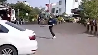 Maharashtra Brutal Murder Man Killed by Car and Iron Rod on Road