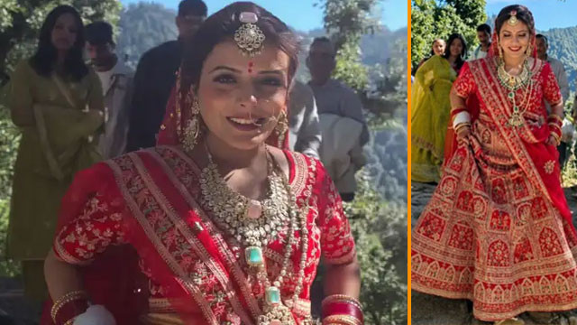 Bride walks 18 km in wedding clothes to reach in-laws village without road viral video