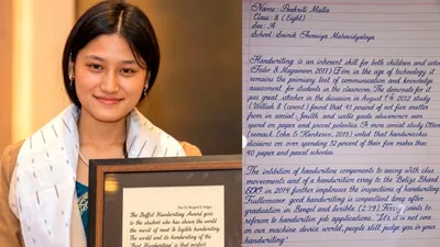 Is this handwriting or print Nepal girl Prakriti Malla shakes social media