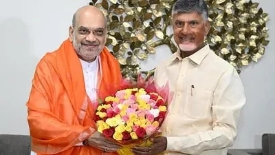 Chandrababu Naidu meets Amit Shah and Ashwini Vaishnaw in Delhi