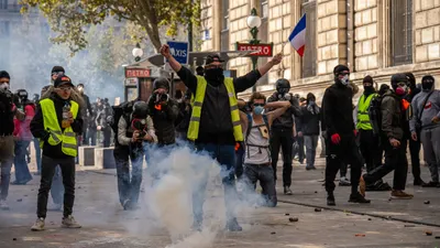 France protests chaos shops looted and stolen goods put for sale online