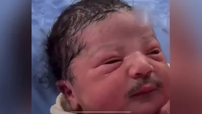 Viral Mustache Baby video shaking social media is it real or fake