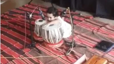 Swarashree Hegde sets record by playing tabla at age two as video goes viral