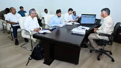 Chandrababu Naidu directs officials to ensure zero loss of life and property during Cyclone Arnab
