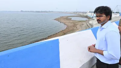 CM Vijay visits Chembarambakkam Reservoir and warns against 2015 flood repeat