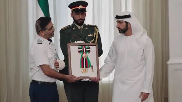 UAE salutes Indian pilot bravery and honors him with highest award