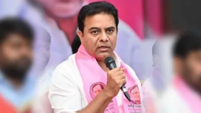 KTR praises Chandrababu Naidu and slams Telangana government