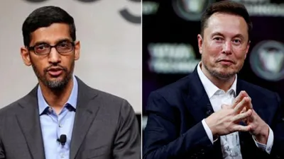 Sundar Pichai post on Google new AI and Elon Musk response