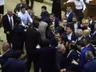 Armenia Parliament MPs brawl as Speaker keeps live broadcast running for public to see