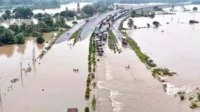Cyclone Arnab Havoc Bahuda River Overflows AP-Odisha Transport Suspended