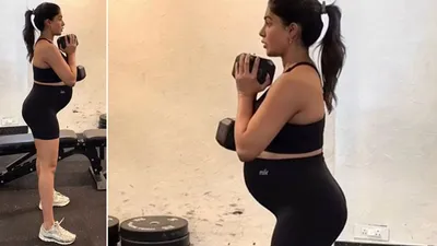 Samantha workouts in 9th month too Pregnancy fitness journey video viral