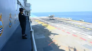 INS Vikrant first Rafale landing Indian Navy creates history