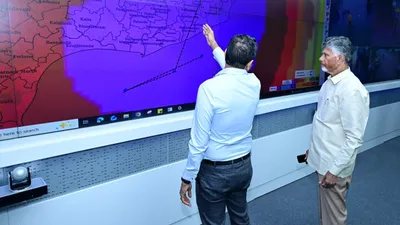 Chandrababu Naidu Reviews Cyclone Arnab Damage in Andhra Pradesh