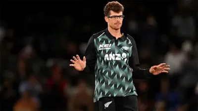 Mitchell Santner rare feat against India two records in a single match