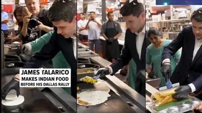 US Elections Candidates making dosas to attract Indian American voters
