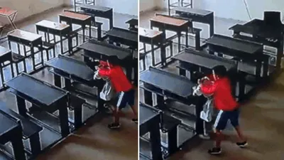 Shocking school incident boy brutally attacks girl even after she lost consciousness